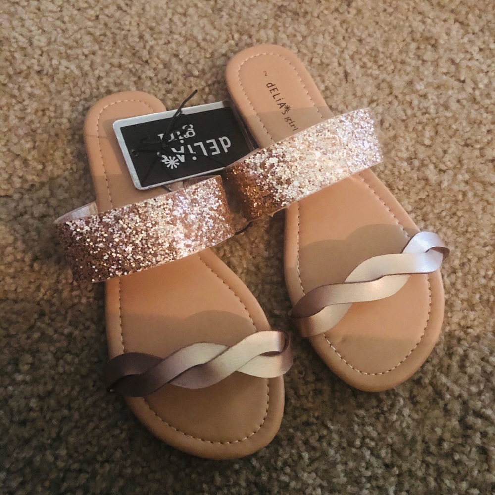 Girls Sandals Rose Gold